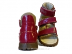 8-1199-24 BEŻ PYŁEK/JASNY RÓŻ szaro amarantowe w gwiazdki sandały sandałki kapcie profilaktyczno korekcyjne 19-25 Mrugała Porto - galeria - foto#2
