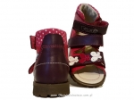 8-1199-55n fioletowo amarantowe buty-sandałki-kapcie profilaktyczne  przedszk. 19-25  Mrugała - galeria - foto#2