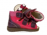 8-1199-55n fioletowo amarantowe buty-sandałki-kapcie profilaktyczne  przedszk. 19-25  Mrugała - galeria - foto#3