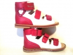 8-1199-1055 biało c.różowe amarantowe buty-sandałki-kapcie profilaktyczne  przedszk. 19-25  Mrugała - galeria - foto#3