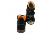 8-1299-77 granatowo pomarańczowe buty-sandałki-kapcie profilaktyczne przedszk. 26-30  Mrugała - galeria - foto#2