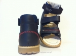 8-1399-77 granatowe buty-sandałki-kapcie profilaktyczne przedszk. 31-33  Mrugała - galeria - foto#2