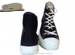 4-43-650cz MUFLON czarne wysokie trampki buty, obuwie sportowe polskiego producenta Renbut Muflon 36-40 - galeria - foto#2