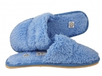 6-no8zpf niebieskie kapcie pantofle papucie aksamitne dziewczęce damskie  Nobex 36-41 - galeria - foto#3