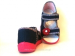 0-13-112L granatowo różowe sandałki kapcie obuwie wcz.dziecięce  buty Renbut  19-25 - galeria - foto#2