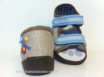 0-13-112 beżowo niebieskie sandałki kapcie obuwie dziecięce wcz.dziecięce Renbut  19-25 - galeria - foto#2