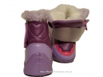 1-24-021fi fioletowe kozaczki botki zimowe obuwie na rzep dziecięce RENBUT 19-26 - galeria - foto#2