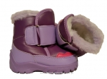 1-24-021fi fioletowe kozaczki botki zimowe obuwie na rzep dziecięce RENBUT 19-26 - galeria - foto#3