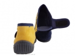 02-716P090 KAY granatowo żółte kapcie buciki obuwie na rzep wczesnodziecięce buty dla dziecka Befado  18-25 - galeria - foto#2