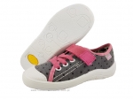 1-251X048 Tim szaro różowe półtrampki na rzep kapcie buciki obuwie dziecięce buty Befado 25-30 - galeria - foto#1