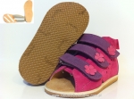 8-1014A AURELKA różowo fioletowe buty sandałki kapcie profilaktyczne ortopedyczne przedszk. dziecięce 19-25 AURELKA - galeria - foto#1