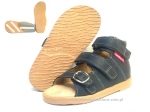 8-1002 JEANS c.niebieskie buty-sandałki-kapcie profilaktyczne ortopedyczne przedszk. 26-30  AURELKA - galeria - foto#1