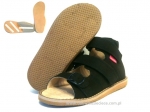 8-1002/9 granatowe buty-sandałki-kapcie profilaktyczne ortopedyczne przedszk. 26-30  AURELKA - galeria - foto#1