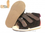 8-1014Bbr brązowe buty-sandałki-kapcie profilaktyczne ortopedyczne przedszk. 26-30  AURELKA - galeria - foto#1