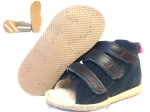 8-1014Ac AURELKA granatowe VIBRAM buty sandałki kapcie profilaktyczne ortopedyczne obuwie dziecięce przedszk. 19-25  AURELKA - galeria - foto#1