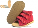 8-1014B różowe buty-sandałki-kapcie profilaktyczne ortopedyczne przedszk. 26-30  AURELKA - galeria - foto#1