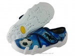 1-273X155 SKATE niebieskie z piłka i piłkarzem kapcie buciki obuwie dziecięce przedszkolne szkolne  Befado Skate - galeria - foto#1