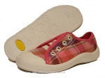 1-246X026  Tim różowe w kratkę półtrampki kapcie buciki obuwie dziecięce Befado 25-30 - galeria - foto#1
