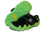 1-273X062 SKATE czarno zielone  kapcie-buciki obuwie dziecięce przedszkolne szkolne  Befado Skate - galeria - foto#1