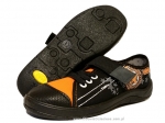 21-251Y041 TIM czarno pomarańczowe półtrampki na rzep kapcie-buciki obuwie dziecięce na rzep BEFADO - galeria - foto#1