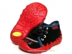 03-130P014 SPEEDY granatowo czerwone kapcie-buciki obuwie buty dla dziecka wcz.dziecięce  Befado  18-24 - galeria - foto#1