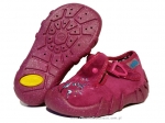 0-110P070 SPEEDY bordowe WKŁADKI SKÓRZANE kapcie buciki obuwie dziecięce poniemowlęce Befado  18-26 - galeria - foto#1