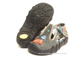 0-110P102 SPEEDY szare kapcie-buciki-obuwie dziecięce poniemowlęce Befado  18-26 - galeria - foto#1