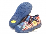 0-110P134 SPEEDY niebieska kratka kapcie-buciki obuwie dziecięce poniemowlęce Befado  18-26 - galeria - foto#1
