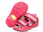 01-242P016 PAPI różowe sandałki kapcie buciki obuwie wcz.dziecięce Befado Papi  18-25 - galeria - foto#1