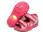 01-242P018 PAPI szaro różowe sandałki kapcie buciki obuwie wcz.dziecięce Befado Papi  18-25 - galeria - foto#1