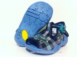 01-217P033 SNAKE c.niebieska kratka auto kapcie buciki sandałki obuwie wcz.dziecięce  Befado  18-26 - galeria - foto#1
