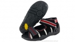 01-250P043 SNAKE czarno szare w białe paski sandalki kapcie buciki obuwie dziecięce wcz.dziecięce buty Befado Snake - galeria - foto#1