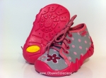 03-130P034 SPEEDY szaro różowe w kropki kapcie-buciki obuwie buty dla dziecka wcz.dziecięce  Befado  18-23 - galeria - foto#1