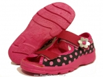 20-969X077 MAX JUNIOR różowo czarne w kropki sandałki kapcie, obuwie dziecięce profilaktyczne Befado 25-30 - galeria - foto#1