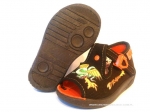 01-631P188 KAY brązowe kapcie buciki sandałki obuwie : WKŁADKI SKÓRZANE : wcz.dziecięce Befado  18-25 - galeria - foto#1