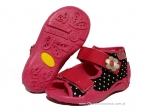 01-242P034 PAPI różowo granatowe w kropki sandałki kapcie buciki obuwie wcz.dziecięce buty Befado Papi  18-25 - galeria - foto#1
