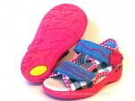 01-065P057 SUNNY nieb-różowe sandałki - sandały profilaktyczne  - kapcie obuwie dziecięce Befado  20-25 - galeria - foto#1