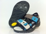 01-065P086 SUNNY szaro czarna kratka sandałki sandały profilaktyczne kapcie obuwie dziecięce Befado  20-25 - galeria - foto#1