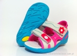 01-353P004 SUNNY różowo turkusowe sandałki sandały profilaktyczne kapcie obuwie dziecięce Befado  20-25 - galeria - foto#1