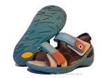 01-353P001 SUNNY niebiesko szare sandałki sandały profilaktyczne kapcie obuwie dziecięce Befado  20-25 - galeria - foto#1