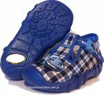0-110P190 SPEEDY niebieska kratka kapcie-buciki-obuwie dziecięce poniemowlęce Befado  18-26 - galeria - foto#1
