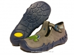 0-110P241 SPEEDY szaro niebieskie z dinozaurem kapcie buciki obuwie dziecięce poniemowlęce Befado  18-26 - galeria - foto#1
