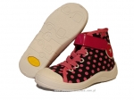 1-268X050 TIM różowe w kropki trampki kapcie buciki obuwie dziecięce Befado - galeria - foto#1