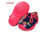 0-110P010 SPEEDY szafirowo różowe kapcie-buciki-obuwie dziecięce poniemowlęce Befado  18-26 - galeria - foto#1