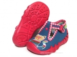 0-110P035 SPEEDY niebiesko różowe kapcie buciki obuwie dziecięce poniemowlęce Befado  18-25 - galeria - foto#1