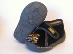 02-297P265 MAXI granatowe kapcie buciki obuwie na rzep wczesnodziecięce buty dla dziecka Befado - galeria - foto#1
