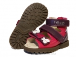 8-1199-55n fioletowo amarantowe buty-sandałki-kapcie profilaktyczne  przedszk. 19-25  Mrugała - galeria - foto#1