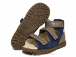 8-1399-68 niebiesko popielate buty-sandałki-kapcie profilaktyczne przedszk. 31-33  Mrugała - galeria - foto#1