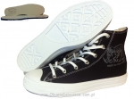4-43-650cz MUFLON czarne wysokie trampki buty, obuwie sportowe polskiego producenta Renbut Muflon 36-40 - galeria - foto#1