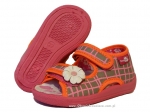 0-13-112 szaro różowo pomarańczowe w kratę  sandałki kapcie obuwie wcz.dziecięce  buty Renbut  19-25 - galeria - foto#1